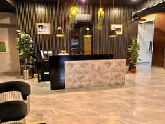 2500 SFT Brand New Well Furnished Office By Designer Reasonable Rent Available Main Boulevard Gulberg