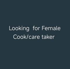 Need an urgent  female Cook