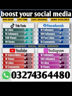 All Social media services available hin