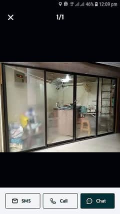 aluminium glass door