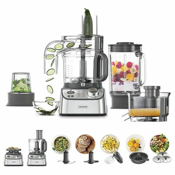 Kenwood FDM71.980SS All in One Multi-Functional Food Processor, 1000W. 0