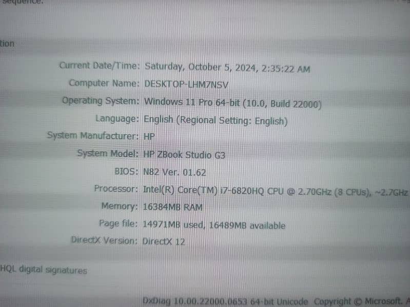 HP Zbook Studio G3 - GB Graphic Card - 16 GB Ram 0