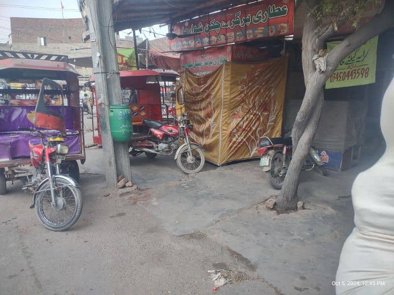 Front Space available for rent for Food Stalls in D-Type Gol Chowk 1