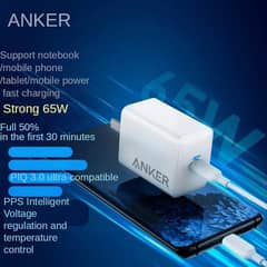 USB C Charger, Anker 65W PIQ 3.0 PPS Compact Fast Charger Adapter