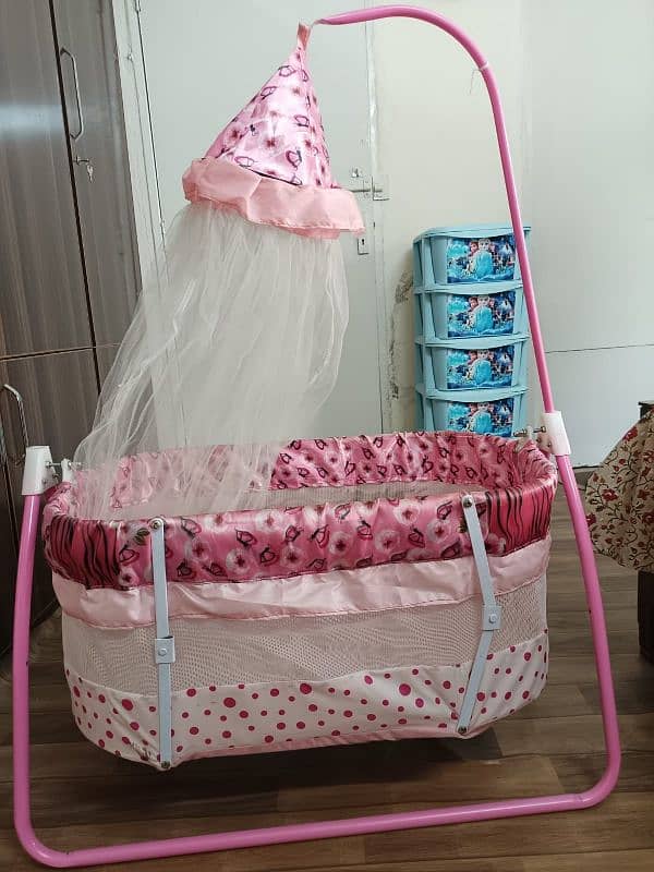 Baby Pink Cot For Girls 0