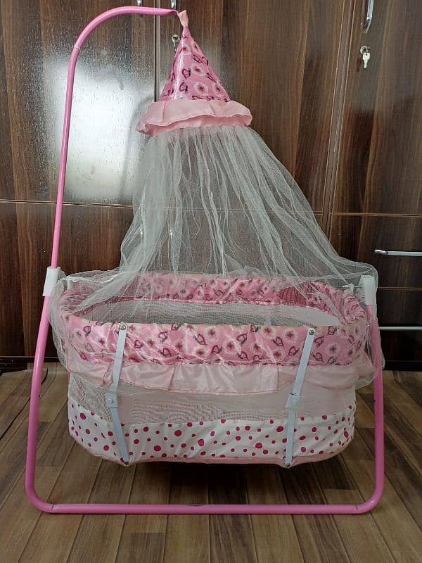 Baby Pink Cot For Girls 1