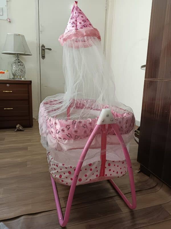 Baby Pink Cot For Girls 2