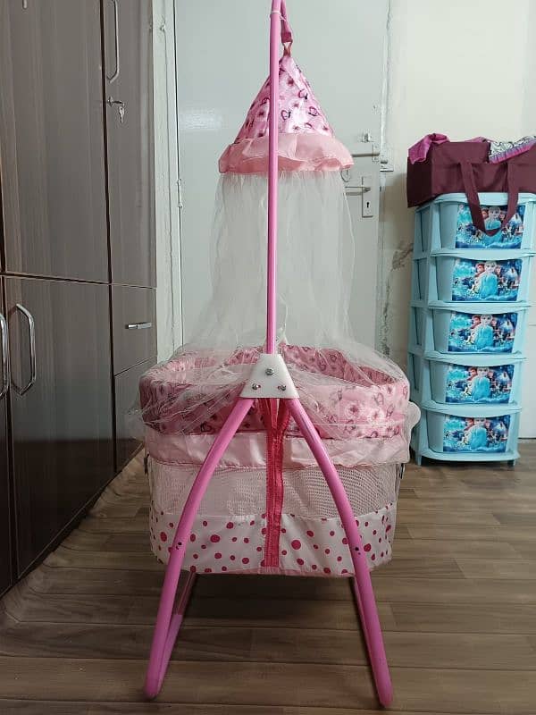 Baby Pink Cot For Girls 3