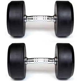 Premium Rubber Coated Dumbbells with Metal Handles 330 per KG 2