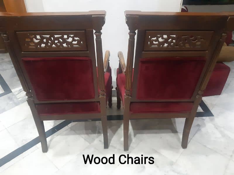 2x Coffee Chairs & 2x Iron Chairs Good Condition For Sale 2