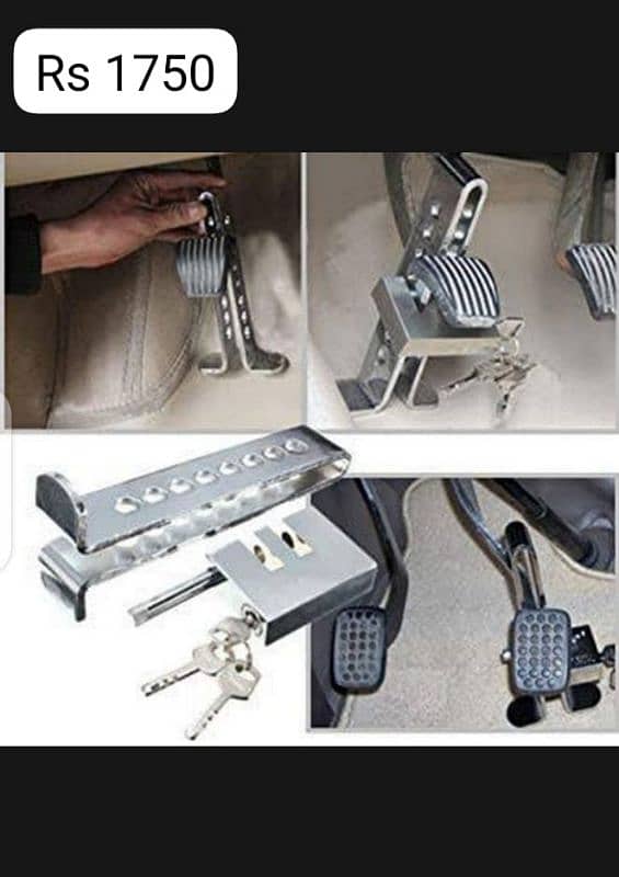 Car Pedal Steering and Dashboard locks for all Cars 1