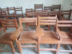 wooden school chairs