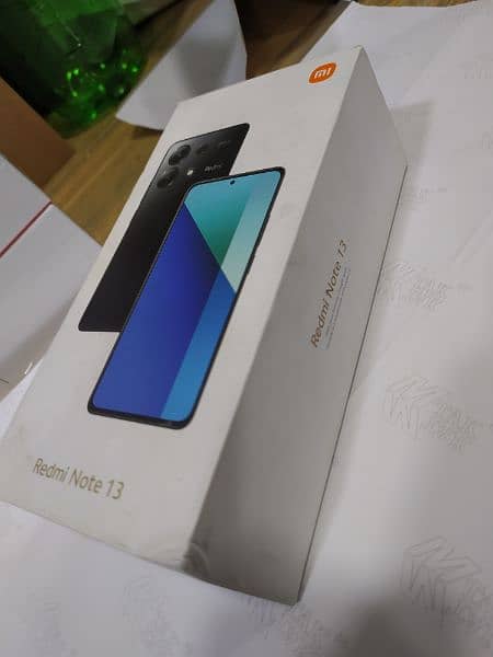 Redmi note 13 8/256. . . 10/9 box charger sath h 6