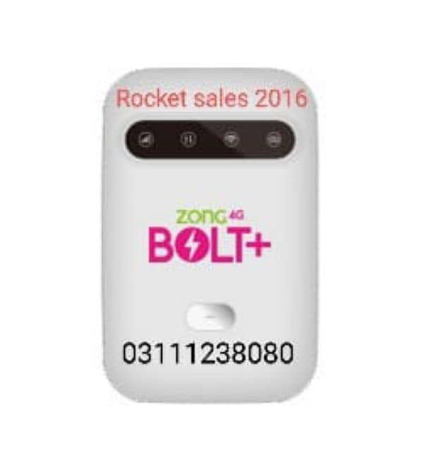 Zong Bolt 4G pocket WiFi MF25u (03111238080) 2