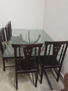 Dining Table with Six Chairs