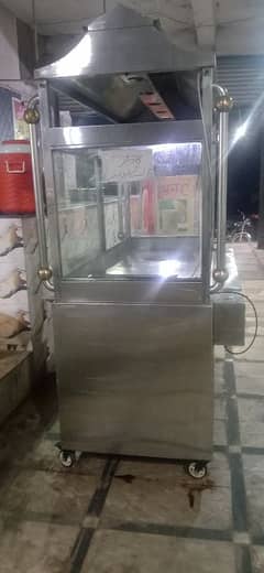 burger and shawarma counter with fryer 0