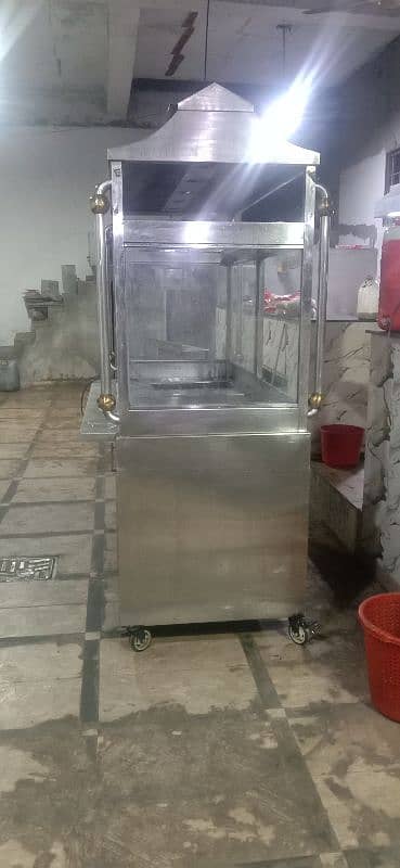 burger and shawarma counter with fryer 2