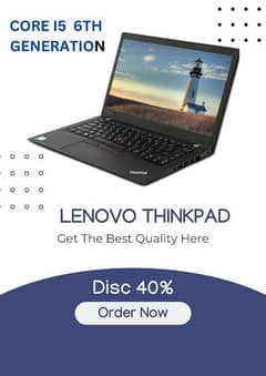 Thinkpad lenovo core i5 6th generation