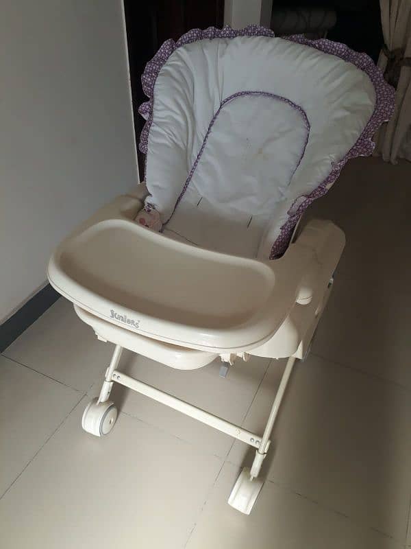 Baby high chair cum rocker 0