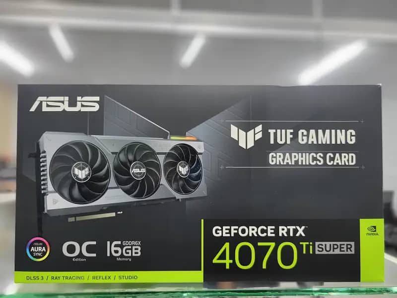 Asus Tuf gaming RTX 4070ti super 16G electronic gaming /Graphics card 0