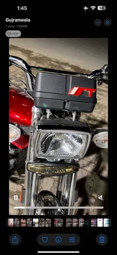 honda CG 125 self gold edition