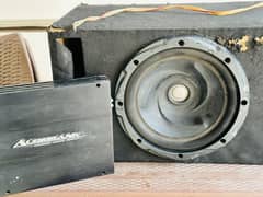 Audiobank Amplifier and Kenwood Woofer (Original)