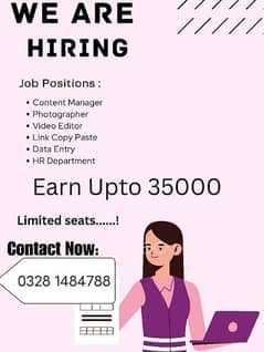 Online Part time/full time/home job/Assignments/Typing/Data entry/Ads