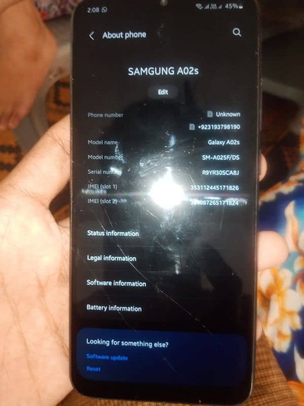 Samgung a02s 4/64 urgent sale I need money 12