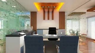 Chance Deal : 800 Sqft Modern Decorated Office In Prime Location Of Saddar At Low Rent.