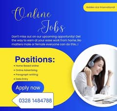 Online Part time/full time/home job/Assignments/Typing/Data entry/Ads