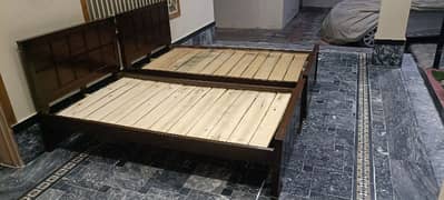 single wooden bed.  best quality