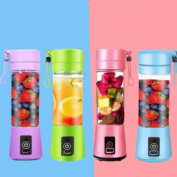 6 Blade Mini Portable USB Electric Fruit Juicer 1