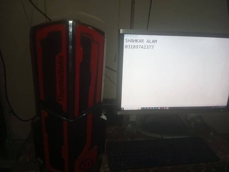 I7 3770K 3rd generation RX 580 Gaming Computer With full hd Monitor 0