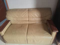 2 seater leather  sofa 0