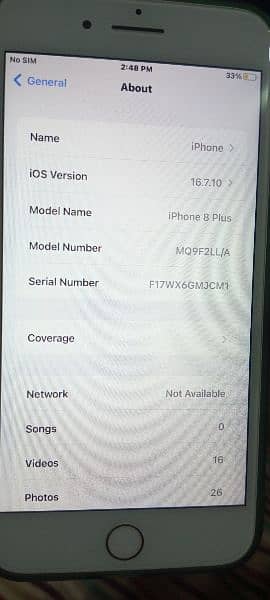 iphone 8 plus 10/8 condition 3