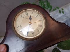 Vintage Seiko Wooden Table Clock Made in Japan