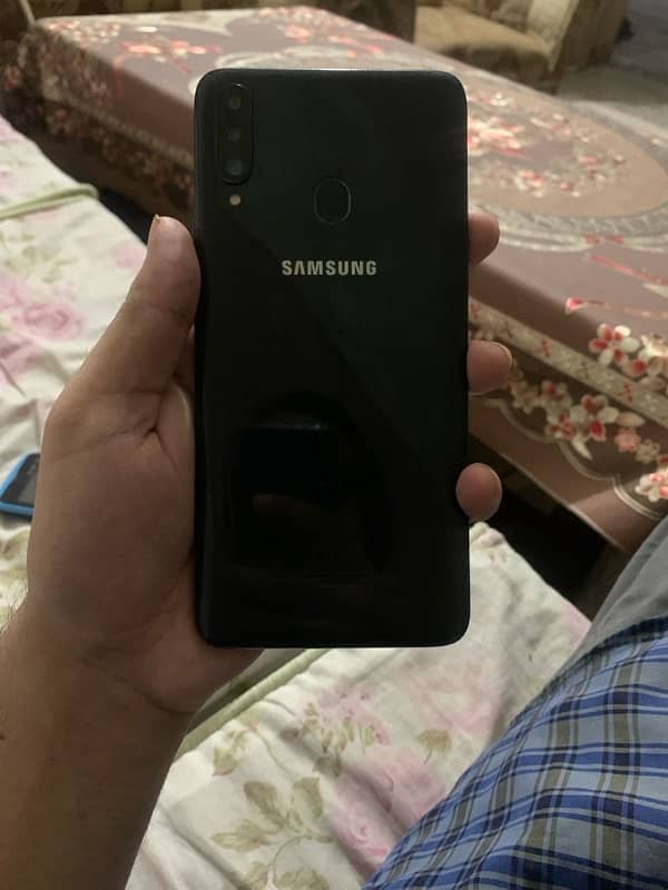 samsung A20s with box no open no repair just volume up wla butoon nihy 4