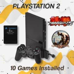 PS2 with 4gb usb all games included takken5 and God of war