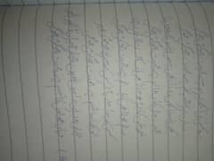 Hand writing Assignment work.