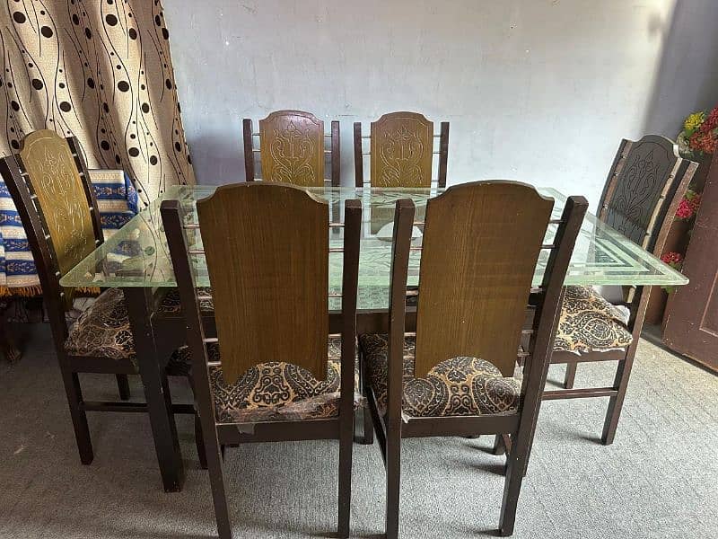 **Elegant 6-Person Dining Table Set for Sale** 12