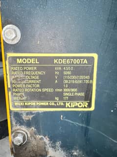 KIPOR DIESEL GENERATOR