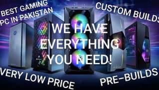 Gaming PC, Custom builds, branded builds, Intel, AMD, Nvidia