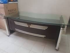 Office table with glass for sale