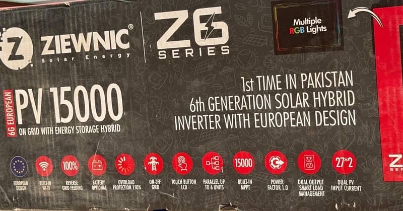 ZIEWNIC Z6 EUROPEAN PV 15000 HYBRID INVERTER (12 KVA): 3