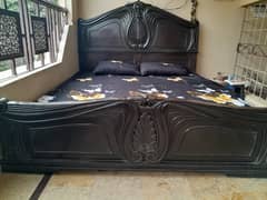 Wooden Bedroom Set with 2 side tables