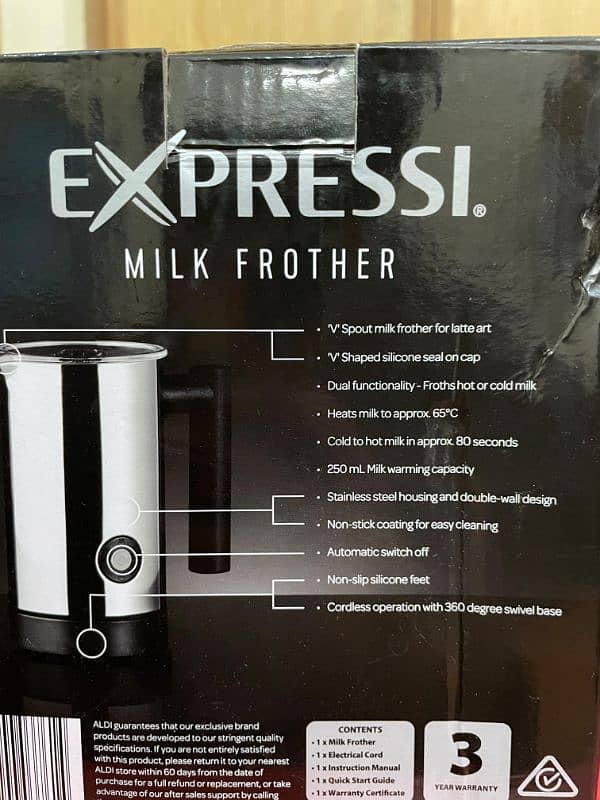 Expressi Electric Milk Frother Espresso Coffee Maker, Imported 2