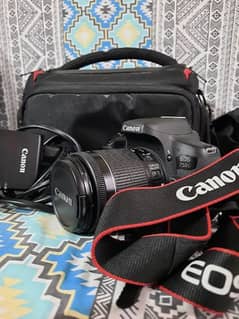 Canon 750 D new condition with Bag bearley used