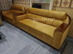 Sofa Set 6 Seater Brand New Golden Velvet King Size