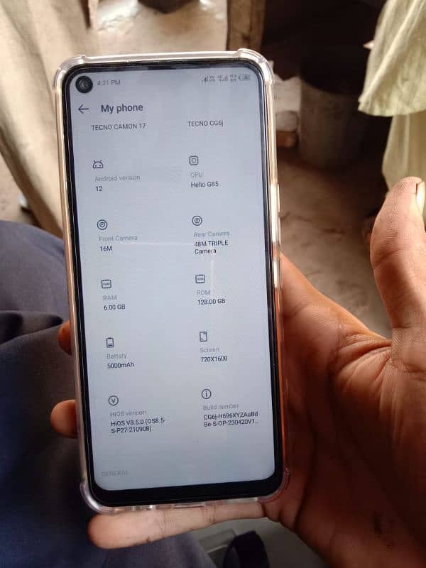 tecno camon 17/6/128 0