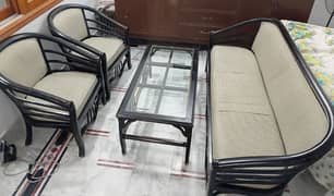 5 seaters woden sofa